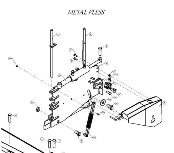 Metal Pless Part# AGLT/10-5: Side Gate Spring Assembly