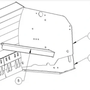 LEFT SIDE GATE PANEL BRACE 42'' & 48" FOR LIVEBOXX  | METAL PLESS LB/G42/6-10