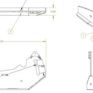 LIVEBOXX LEFT ABRASION SHOE (GEN 3) 48'' | METAL PLESS LB/G48/12-3