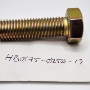 BOLT HEX 3/4"-10 X 2-1/2" GR.8 ZINC | HB075-0250-19 | METAL PLESS